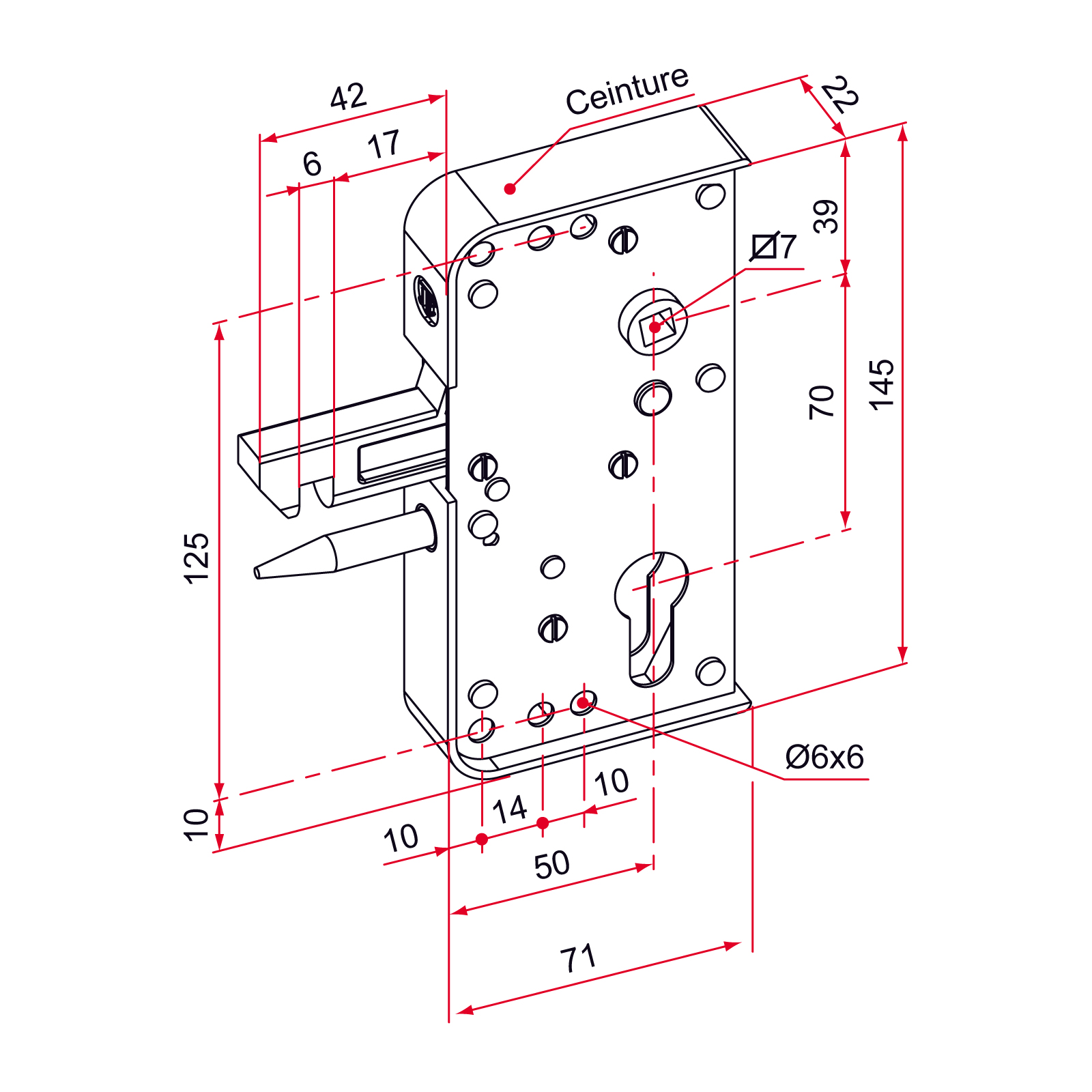 Touche de porte BRANDT 76X3223