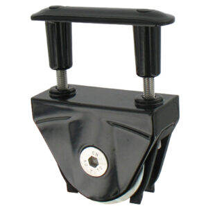 Galet - Ø50 - avec plaque de fixation et protection - en applique pour rail en forme de U et oméga
