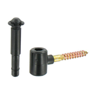 Screw-in coachscrew hinge - Ø14 pin, H.40 - Ø10 - composite