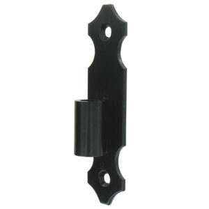 Hinge on plate - scalloped end - Ø14 pin - L.150 - extruded eye cherry tail