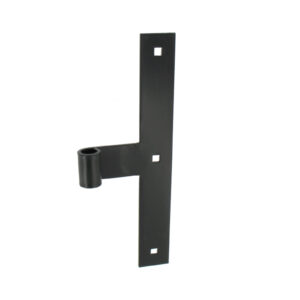 Set of 2 intermediate T strap hinges - square end - Ø14 - H.300 - 34x4.5 - 7.5 mm square holes - offset 67