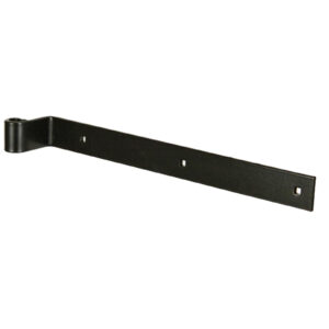 Penture droite coudée - bout carré - Ø14 - 34x4,5 - trous carrés de 7,5 - coudage H