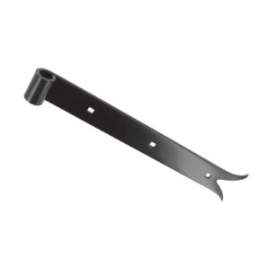 Straight strap hinge  - fish tail - Ø16 - 39x4.5 - 7.5 mm square holes