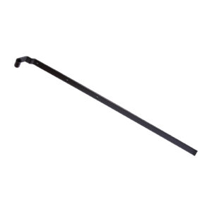 Penture droite recoupable - bout carré - Ø14 - 39x4,7 - trous carrés de 7,5 - déport 48x70