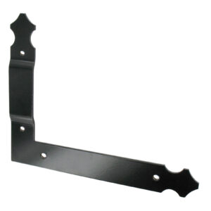 Angle T strap hinge  - 35x4 - H.200xL.250 - 5mm round holes