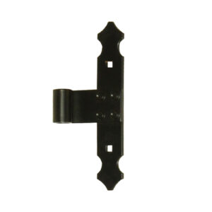 Penture intermédiaire - bout feston - Ø14 - H.200 - 35x4 - trous carrés de 7,5 - déport 19x54