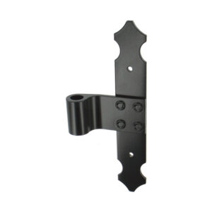Penture intermédiaire - bout feston - Ø14 - H.200 - 35x4 - trous ronds de 5 - déport 19x54