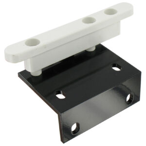 Platine de guidage pour poteau intérieur avec patin de glissement