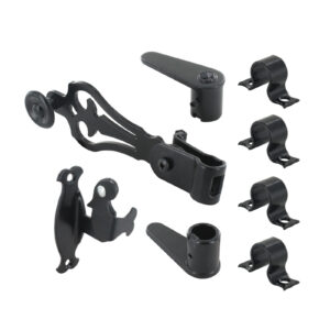 Espagnolette bolt pack with support, security features, and collars - Romantique