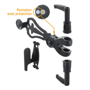 Espagnolette bolt pack -  with long end caps with support without security features and bit lock with protection - Alliance