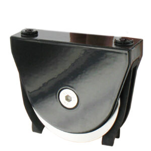 Galet - Ø80 - sans plaque de fixation avec protection - en applique pour rail en forme de U et oméga