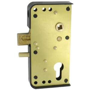 Serrures GA à pêne levant en applique pour portail battant et gâches