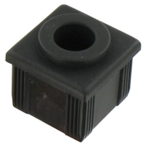 Composite drilled end cap - 30x30 mm - for 30x30 mm profile, Th.1.2 mm