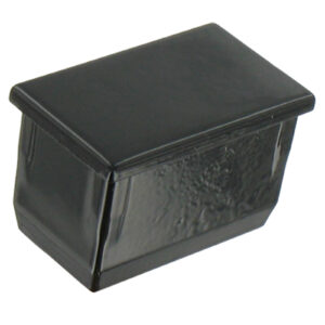 Aluminium pre-drilled end cap - 50x30 mm - for 50x30 mm profile, Th.1.8 mm