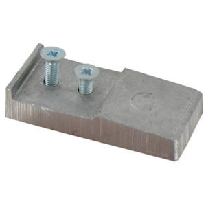 Profile gate heel - 40x40- 2mm thickness - aluminium