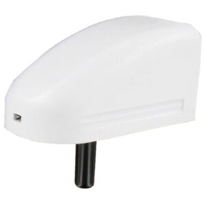 Gond platine en L avec carénage en composite - H.57 - réglage 40 à 80 - pivot Ø12, H.25 ou 35