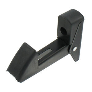 Screw-in automatic stopper for gate leaf