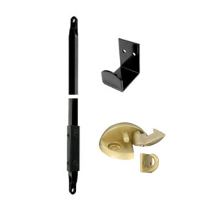 Kit complet barre de contreventement recoupable acier avec crochet et boîtier Coccinelle