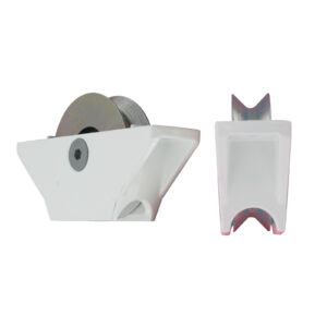 Wheel  - Ø60 - semi-morticed for V-shaped rail