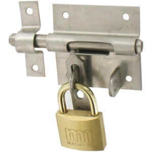Reinforced hasp padlock latch with 316L marine grade stainless steel  striker