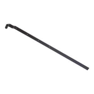 Adjustable straight strap hinge  - square end - Ø14 - 39x4.7 - 7.5 mm square holes - 38x80 offset