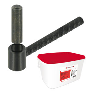 Chemical-seal hinge in bucket - L.130