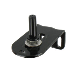 Gond platine en L sans carénage - réglage 40 à 80 - pivot Ø12, H.25 ou 35