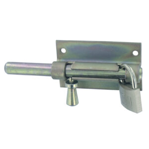 Steel pear knob pro hasp padlock latch on plate without steel striker