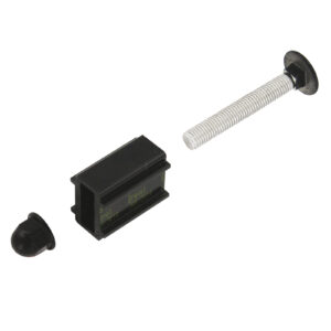 Set of 6.5mm square holes - counter T strap hinge  assembly - InviRenov®