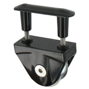 Galet - Ø50 - avec plaque de fixation sans protection - en applique pour rail en forme de U et oméga