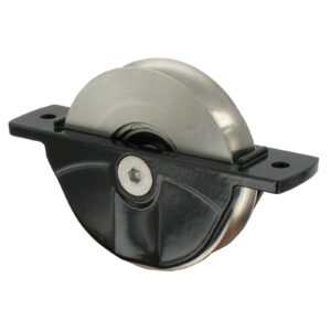 Galet - Ø80 - encastré ou semi-encastré pour rail en forme de U et oméga