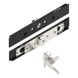 Serrure AA40 à cylindre de sécurité pour lame Ep.7 à 9 - 1 pivot H.3,5