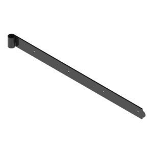 Straight strap hinge - round end and Charentaise type end