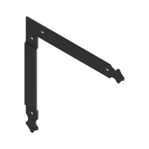 Angle T strap hinge  - 35x4 - 7.5 mm square holes - RapidRénov
