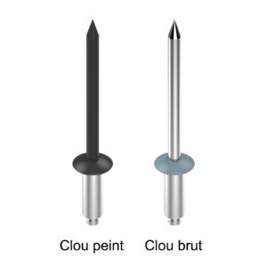 Blind rivet with steel nail - Ø4.8xL.14.7