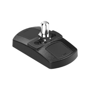 Crapaudine monobloc réglable avec cache vis - Ø12 - inox