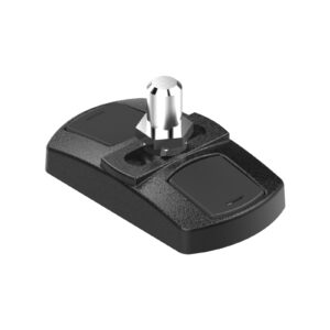 Crapaudine monobloc réglable avec cache vis - Ø14 - inox