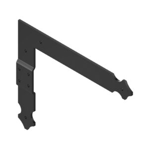 Penture équerre à riveter - H.200xL.250 - 35x4 - trous ronds de 5