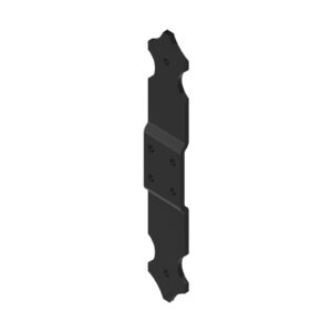Penture intermédiaire à riveter - H.200 - 35x4 - trous ronds de 5