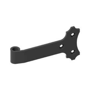 Decorative hinge without pin - Ø14 - L.160 - 35x5 mm - offset 16