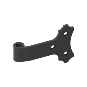 Decorative hinge without pin - Ø14 - L.120 - offset 16
