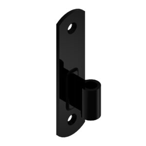 Hinge on plate - round end - Ø14 pin - extruded eye cherry tail