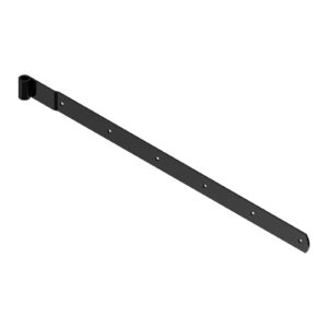 Penture droite - bout rond - Ø14 - 39x3,7 - trous carrés de 7,5 - déport 14x80