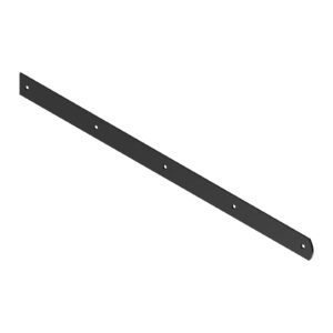 Straight counter strap hinge - round end - 39x3 - 7.5 mm square holes  - first hole-15 mm