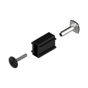 Set of 7.5mm square holes - counter T strap hinge  assembly - InviRenov®/T3C
