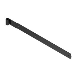 Penture droite - bout rond - Ø16 - 39x3,7 - trous carrés de 6,5 - déport 15x85