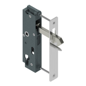 Serrure GK à pène levant zamak - axe à 79 - têtière carrée - pour cadre de 50 - en retrait