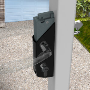 Serrures en retrait, gâches et capots