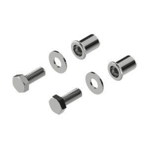 Kit de fixation M6 non traversant pour 1 poignée pour support creux