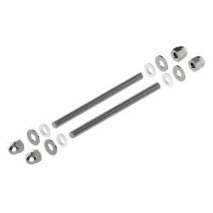 Kit de fixation M6 traversant pour 2 poignées pour support verre